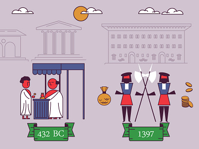 History Of Banking animation bank business greek history medici money renaissance stock exchange