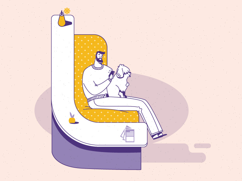 Veterinary Clinic phone vector character health veterinary dog pet animation