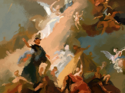 Saints baroque brush christian digital art digital paint digital painting heaven paint paradise saints