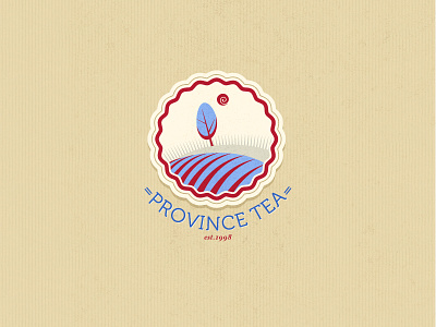 Province Tea Logo countryside logo provincial tea teabag