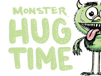 Monster Hug Time illustration monster