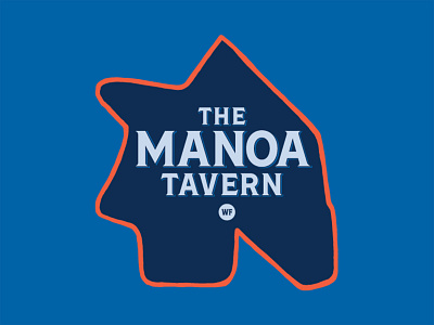 Manoa Tavern logo logo design typography