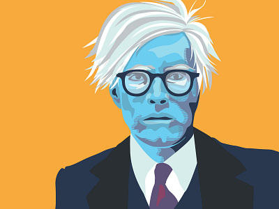 Andy Warhol flat illustration vector