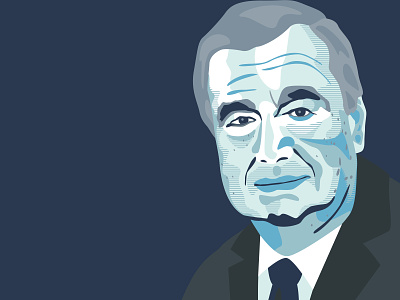 António Guterres flat illustration vector