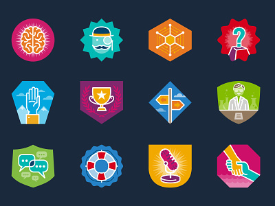 Online Community Icon Dev flat icon illustration vector