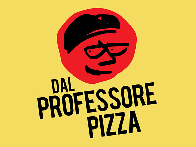 Dal Professore Pizza branding icon illustration logo design vector