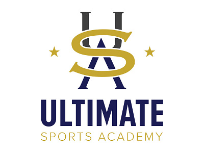 Ultimate Sports Academy branding logo design