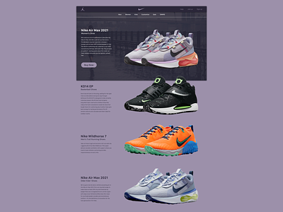Nike corporate page Re-design - Page 1 adobexd corporate design graphic design illustration nike re-design ui ux