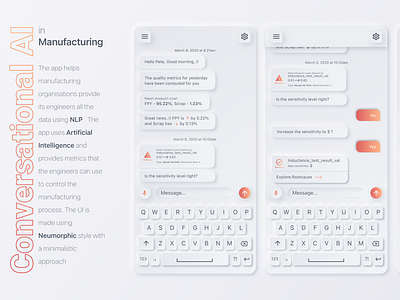 Conversational-AI chat for Manufacturing domain