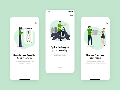 Onboarding Restaurant App app design food food app fooddeliveryapp foodorderingapp graphic design illustration ios minimal mobileapp onboarding resturentapp splashscreens typography ui ux vector