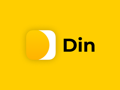 Din logo app branding design din graphic design identity logo mobile app vector