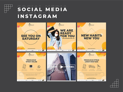 Social Media Instagram Design for Shopping Mall branding design graphic design instagram layout social media