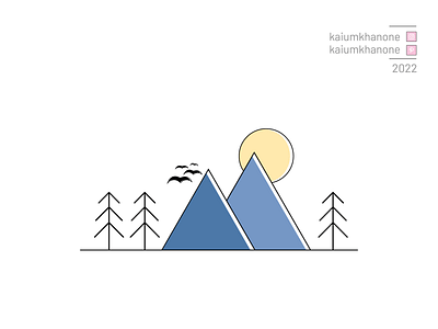 Mountain Vector art. animation branding design graphic design icon illustration illustrator logo minimal motion graphics simple vector