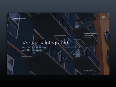 Dark UI Concept for Investment Firm