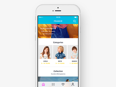 Frankie app e commerce ios kids