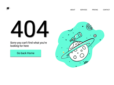 404 page design illustration ui