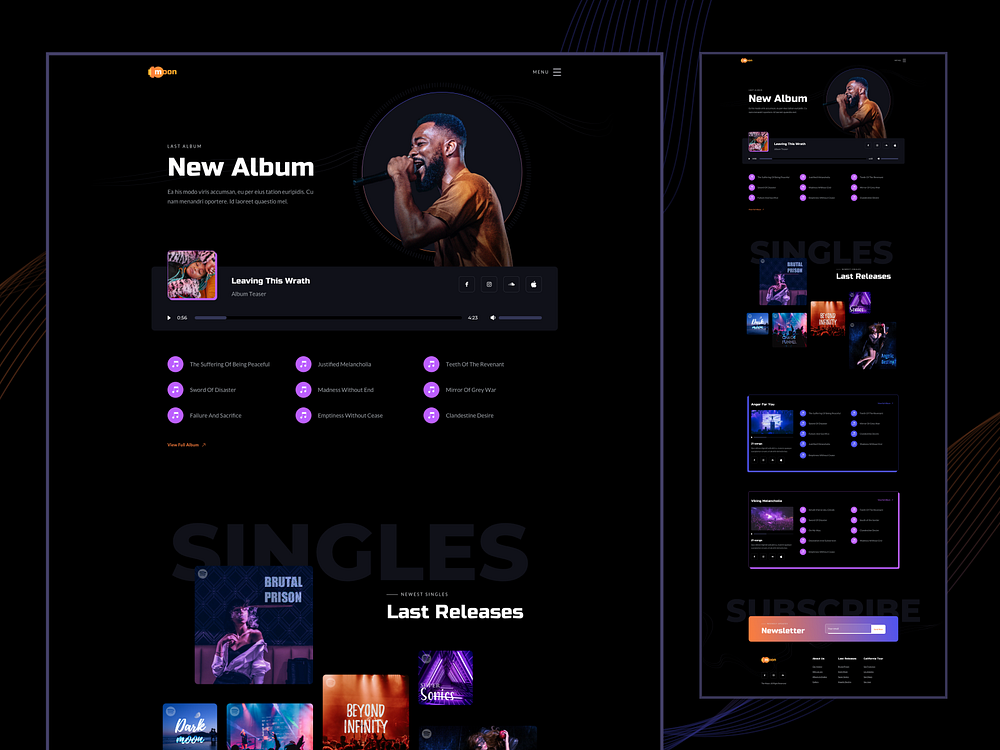 Browse thousands of Band Website images for design inspiration | Dribbble