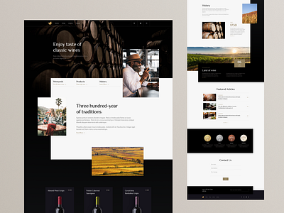 Winery - Layout Pack branding design ecommerce shop ui design web design website wine winery