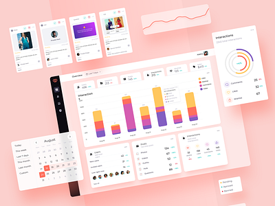 Squadded - Dashboard Design admin app calendar cards clean dashboard dashboard ui dashboard ux manage overview statistics user experience user interface