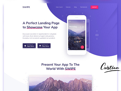 Landing Page for Your App