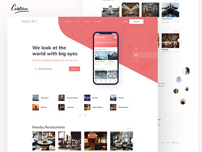 App Landing Page for a great travel company