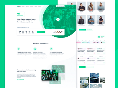 AnfixConnect2019-full landing page agenda busines calendar conference design event page finances landing page landing page design location motion sketch 3 speakers summit video web web design webdesign