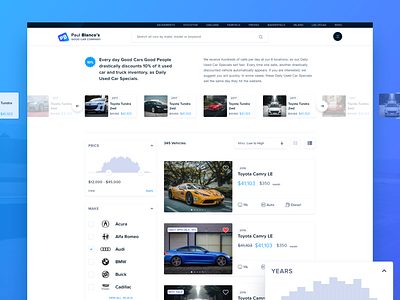 Auto Search branding business car design designer ecommerce filter search shop ui ux web web design website