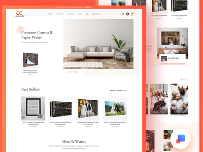 OC-Canvas Web Design branding canvas canvas print design designer ecommerce marketing shop typography ux web web design website