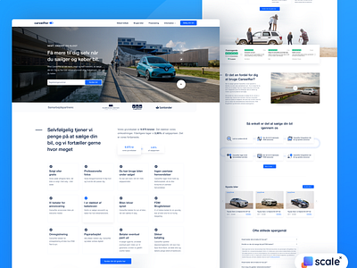 Landing page for an auto platform! auto branding cars design ecommerce ui ux web web design website