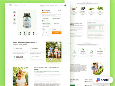 Supplements Shop - Product Page branding ecommerce product product page shop shopify ui ux web web design