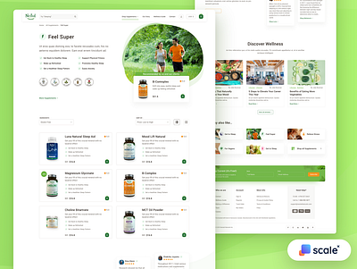 Supplements Shop - Category Page branding design business category design ecommerce food shop shopify supplements web web design