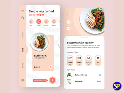 E-Commerce Food App Ui Design (Sketch)