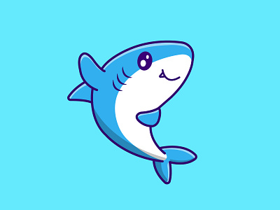 Shark animal baby character cute design graphic design illustration shark