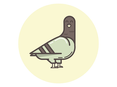 Pigeon animal bird character design graphic design illustration logo pigeon