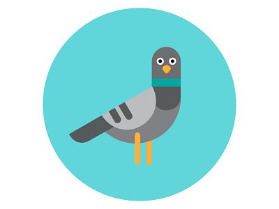 Pigeon vector image animal character design graphic design illustration logo pigeon vector vector image