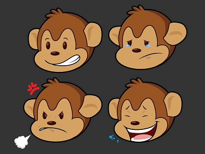 Timmy Expressions cartoon character color design digital mascot reference sheet thinkgeek.com timmy