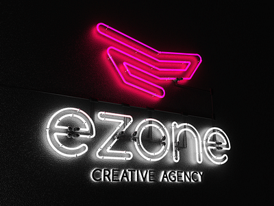 EZONE's 3D Neon Logo