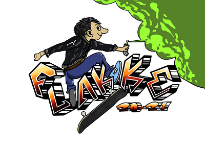 Graffiti guy, with lettering character gra graffiti graffiti art logo logo design skate skateboard street