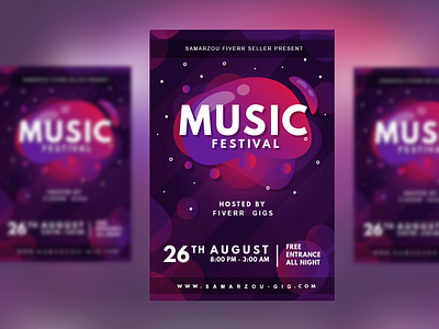 A professional quality poster design for your events