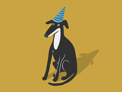 Whippet animal dog greyhound illustration puppy whippet