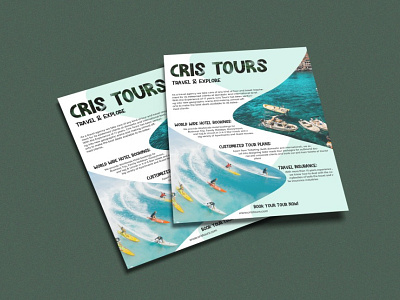 Cris Tours - Flyer Design branding brochure creative flyer flyer flyer design graphic design illustrator minimalist