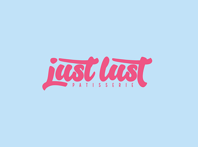 Just Lust Logo branding design lettering logo modern typography vector
