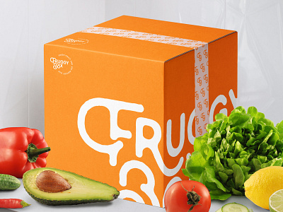 Fruggy Box branding design food fruit modern organic packaging vegan vegs vitaminic