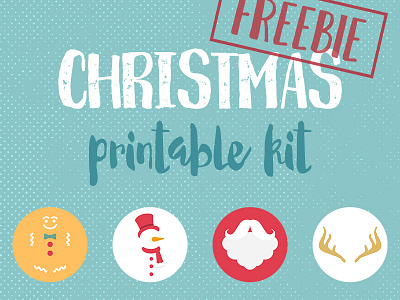 Christmas Printable Kit | freebies cards christmas christmas cards christmas supplies cupcake toppers digital paper freebies gift cards paper goods poster print printables