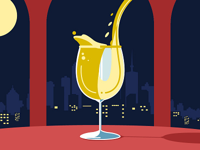 Jazz IV — bar color drink illustration jazz music vector wine