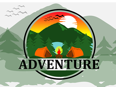 Vintage badge logo(Adventure ) adventure badge badge illustration logo logo adventure badge vintage logo vintage vintage