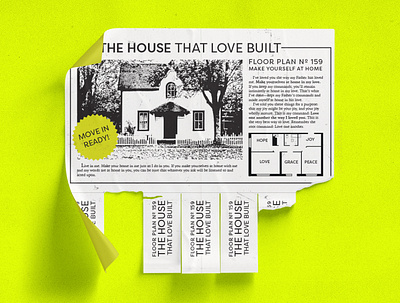 The House That Love Built graphic design