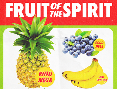Fruity christian design graphic design typography worship