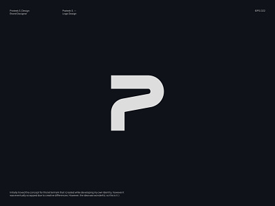 Prateek Design - P Lettermark brand design brand identity branding design graphic design illustration logo logo design vector