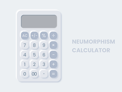 Daily UI 004 - Calculator design ui